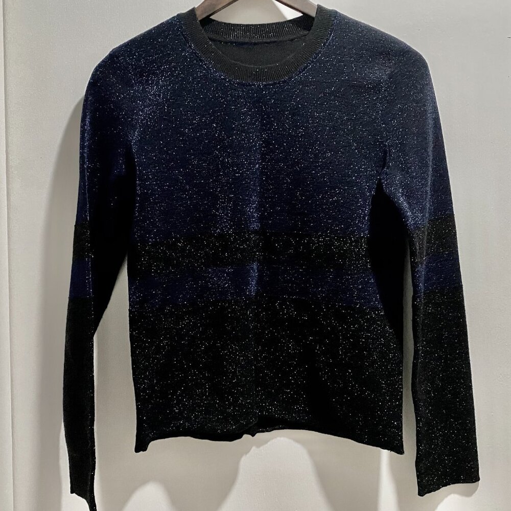 Tory Burch Wool Metallic Basic Office Luxury Knit Whimsigoth Event Sweater M